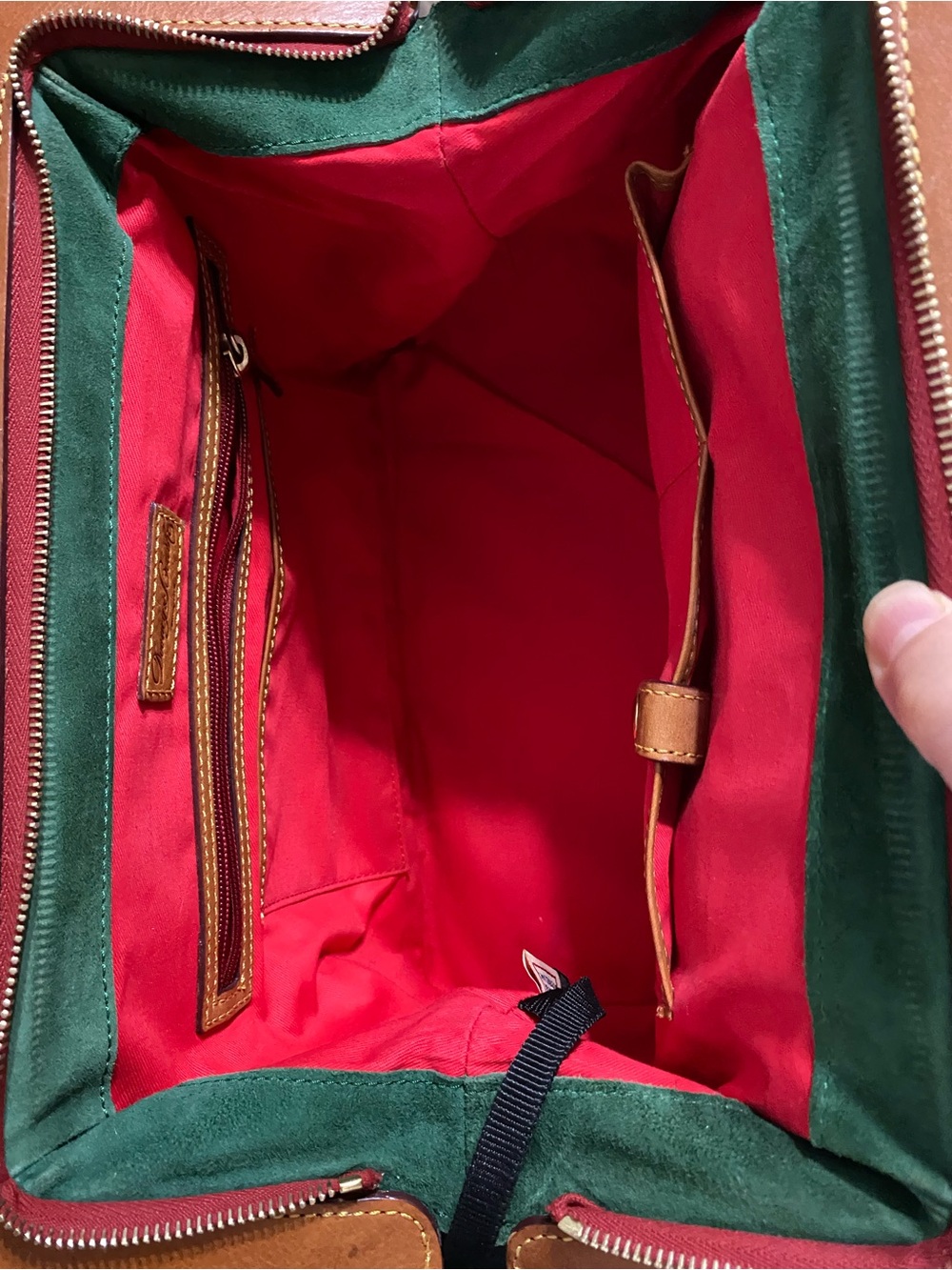 Dooney & Bourke LARGE Framed Doctor Bag Florentine Mitchell Leather Whipstitch - Picture 3 of 16